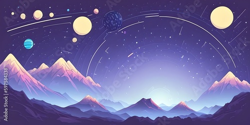 Space landscape  generative ai