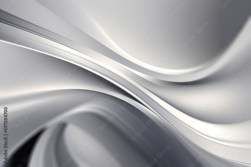Abstract background with wavy shapes. Generative AI