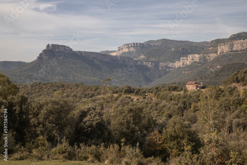 Collsacabra mountains landscape in Guilleries National Park in Catalonia