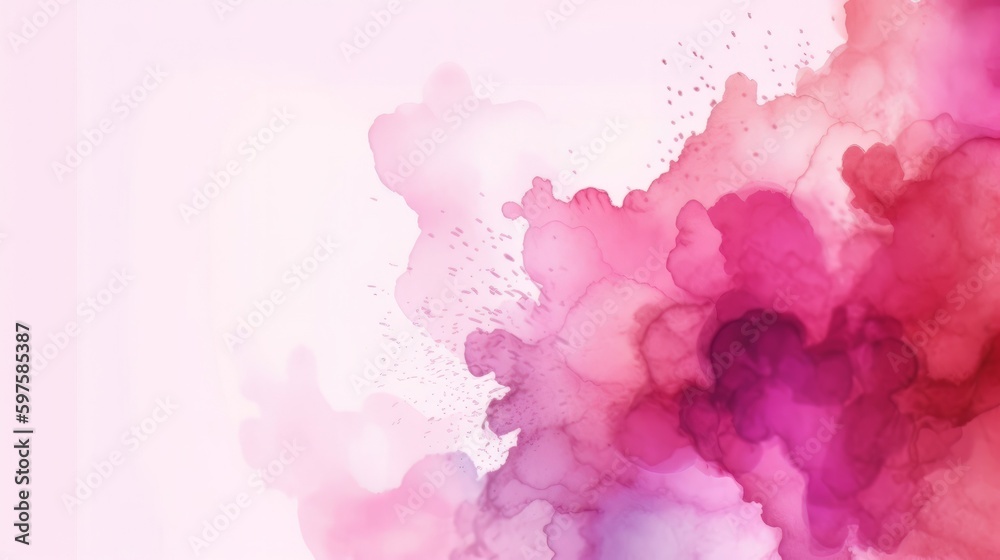 Red Marble Texture Background, Abstract Watercolor Artistic Backdrop, Generative AI