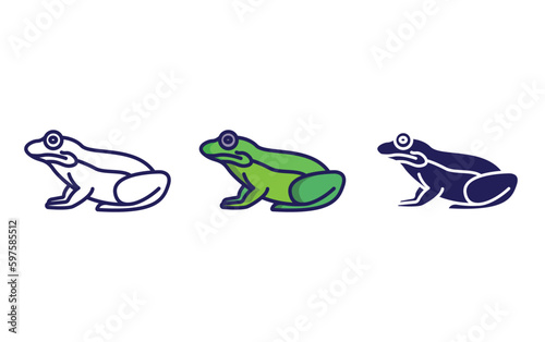 Frog vector icon