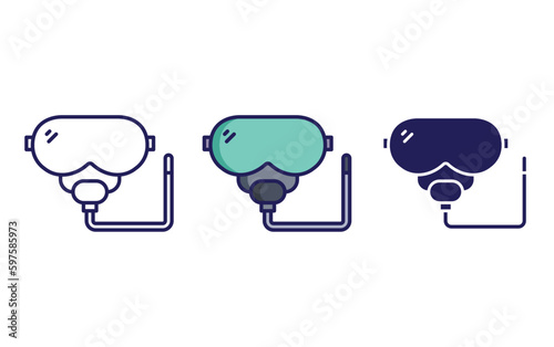 Snorkel vector icon