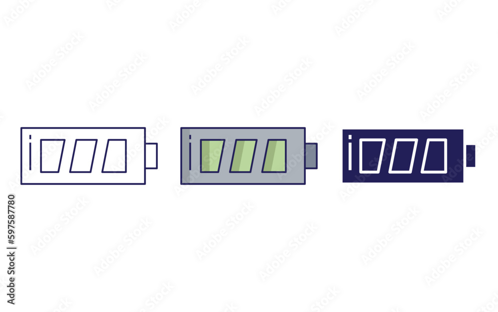 Fototapeta premium Battery vector icon