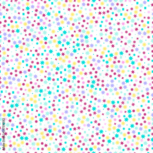seamless pattern with stars and dots 