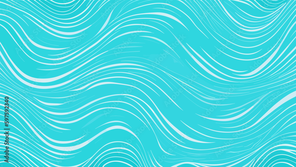 Seascape Serenity: Ocean Wave Pattern Background
