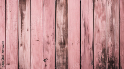 The background in this image is represented by pink wooden planks with a wooden texture resembling pink wood. The texture creates a light and airy feel, conveying a sense of natura Generative AI