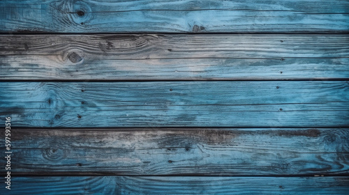 The background features blue wooden planks with a distinct wooden texture, resembling the natural grain of wood with a blue tint. The overall effect is that of a background compose Generative AI