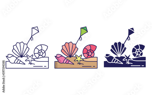 beach wear vector icon