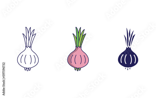 Onion vector icon
