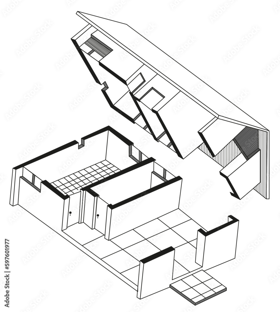Casa Divisão Arquitetura Croqui