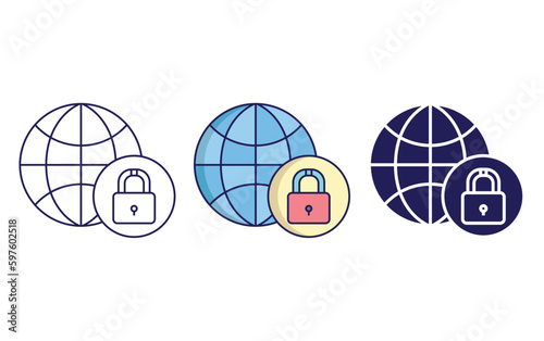 Lockdown vector icon