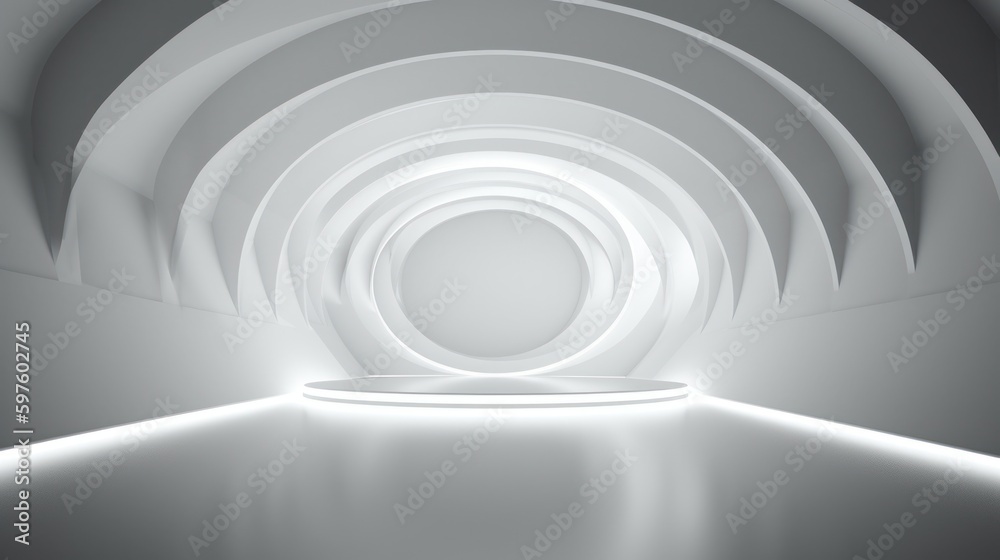 Fototapeta premium Abstract 3D Background. Generative AI