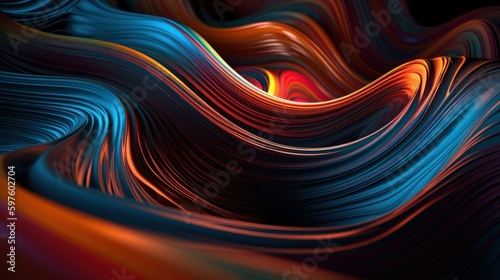 Abstract 3D Background. Generative AI