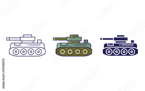 Tank vector icon