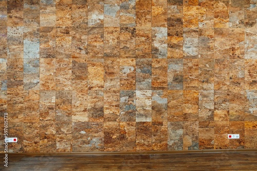 cork wall tiles background, soundproofing material for acoustic insulation