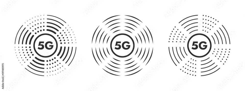 Rapid cellular connectivity icons. 5G network wireless technology. Superfast 5G cellular. Vector scalable graphics Rapid cellular connectivity icons. 5G network wireless technology. Superfast 5G cellular. Vector scalable graphics