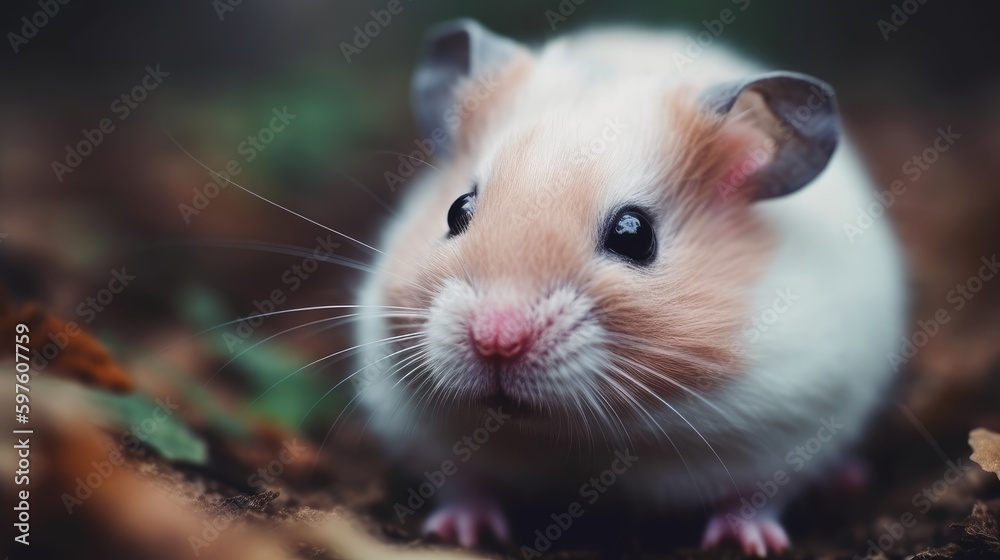 Adorable animal with a rosy button nose