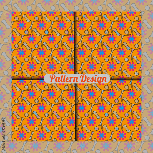 Pattern Design. Seamless geometric vector background.