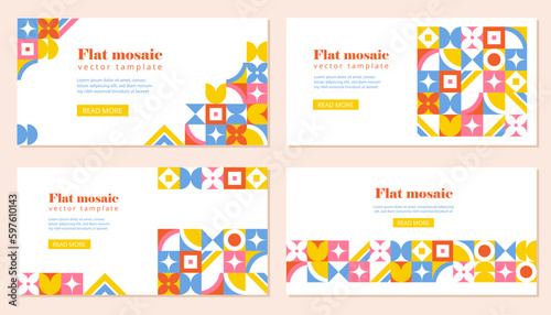 Mosaic banners set