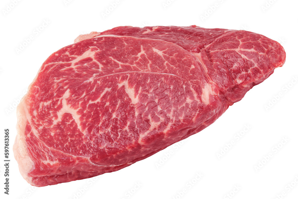 beef steak, raw meat, isolated on white background, full depth of field beef steak, raw meat, isolated on white background, full depth of field
