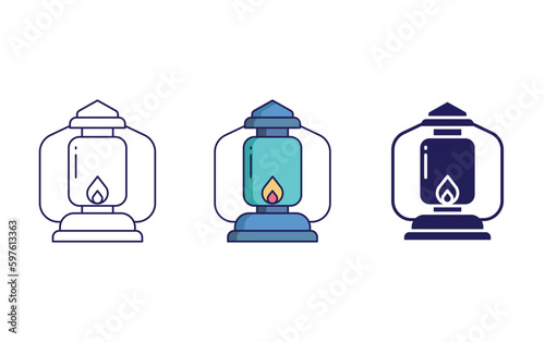 Lantern vector icon
