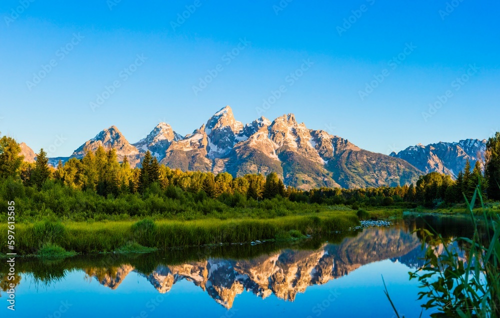 Naklejka premium Grand Tetons