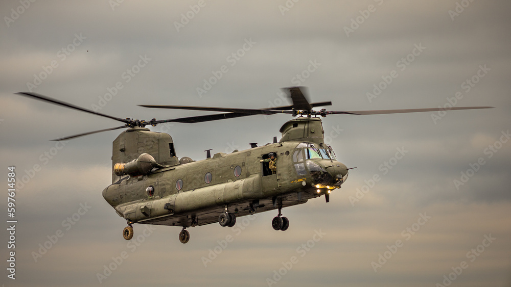 Military heavy lift helicopter. Military heavy lift helicopter.
