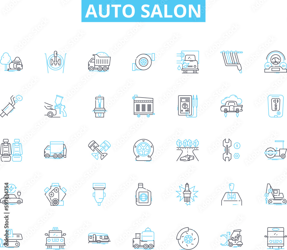 Auto salon linear icons set. Luxury, Exotic, Performance, Classic, Modern, Custom, Tuned line vector and concept signs. Hybrid,Electric,Sports outline illustrations Auto salon linear icons set. Luxury, Exotic, Performance, Classic, Modern, Custom, Tuned line vector and concept signs. Hybrid,Electric,Sports outline illustrations