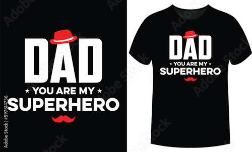 Dad typography and lettering t-shirt design. photo