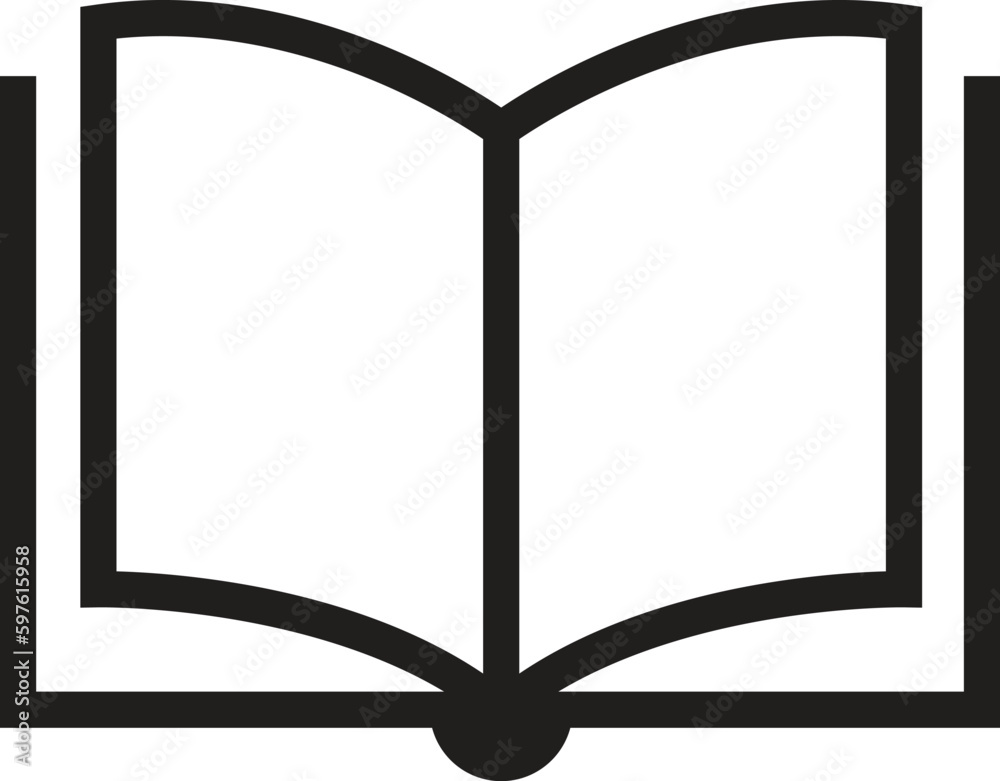 open book icon illustration open book icon illustration