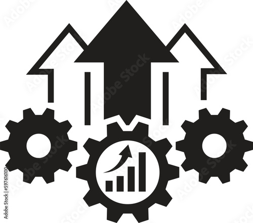 operational excellence, production growth icon