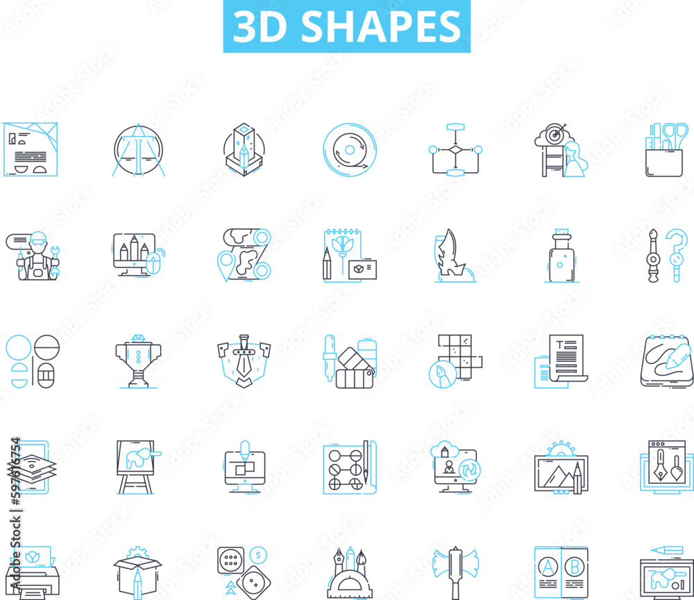 3d shapes linear icons set. Cube, Pyramid, Cylinder, Sphere, C, Tetrahedron, Octahedron line vector and concept signs. Dodecahedron,Icosahedron,Cuboid outline illustrations 3d shapes linear icons set. Cube, Pyramid, Cylinder, Sphere, C, Tetrahedron, Octahedron line vector and concept signs. Dodecahedron,Icosahedron,Cuboid outline illustrations