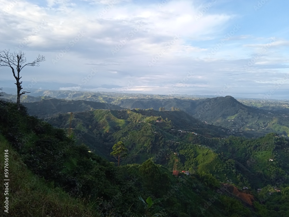 Naklejka premium Montañas