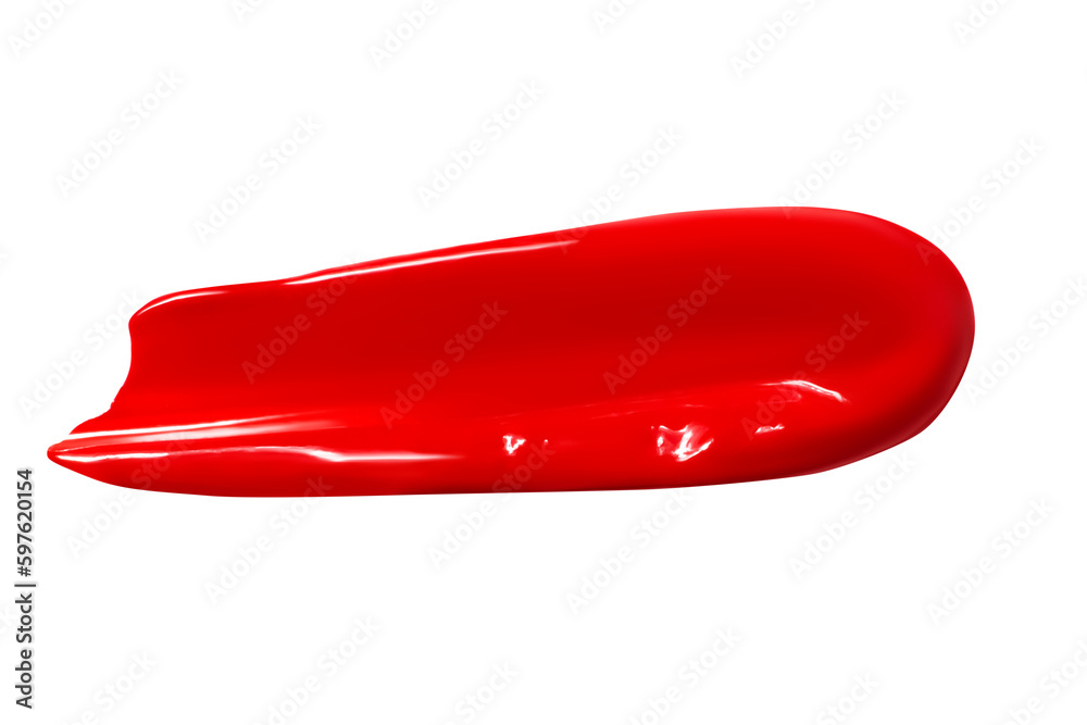 Smear of lipstick, lip gloss, paint, red. Isolated PNG Smear of lipstick, lip gloss, paint, red. Isolated PNG