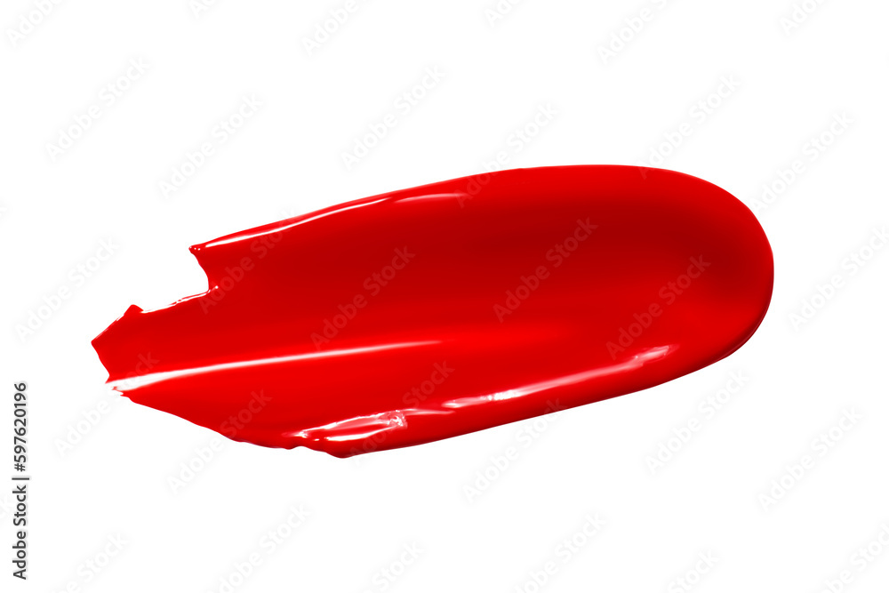 Smear of lipstick, lip gloss, paint, red. Isolated PNG Smear of lipstick, lip gloss, paint, red. Isolated PNG