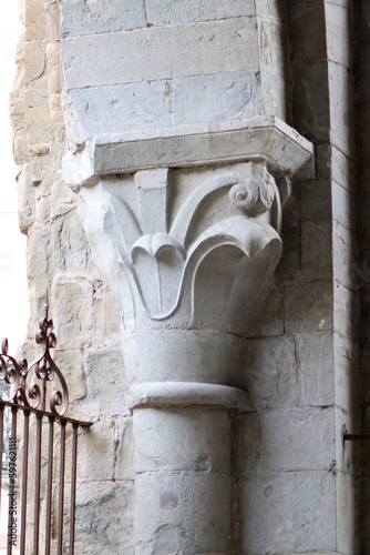 Columna de la catedral de Jaca