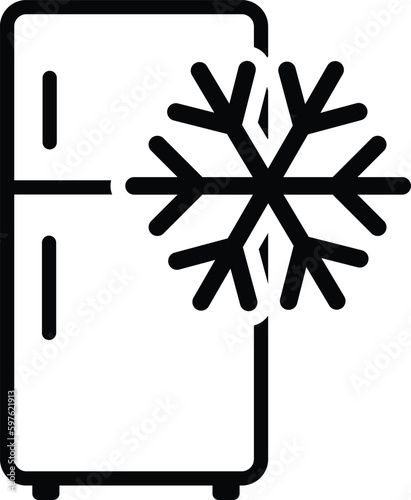 refrigerator, fridge icon, freezer symbol