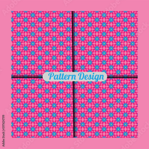 Pattern with Stars. Seamless Geometric Vector Background.