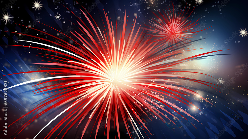a 4th of July, cover photo / banner, Generative AI a 4th of July, cover photo / banner, Generative AI