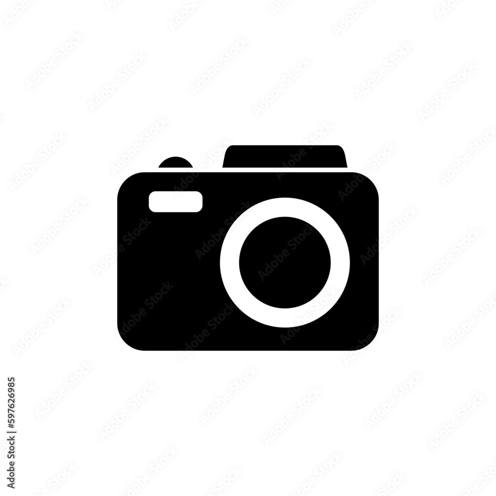Camera Icon in trendy flat style isolated. Camera symbol web site design Camera Icon in trendy flat style isolated. Camera symbol web site design