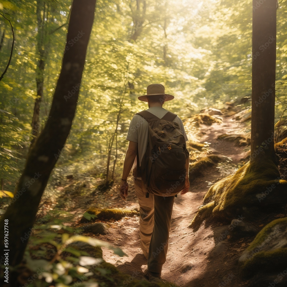 person in the woods person in the woods
