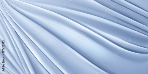 Background of light blue fabric with many folds