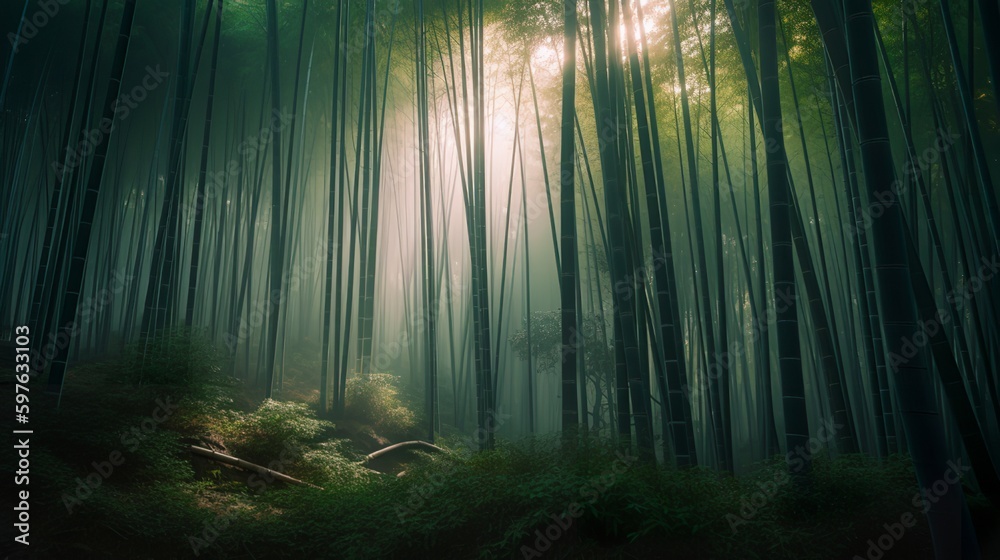 Mystical Twilight in Arashiyama Bamboo Grove