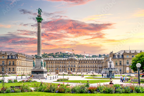 Zentraler Platz, Stuttgart, Baden Wuerttemberg, Deutschland  photo