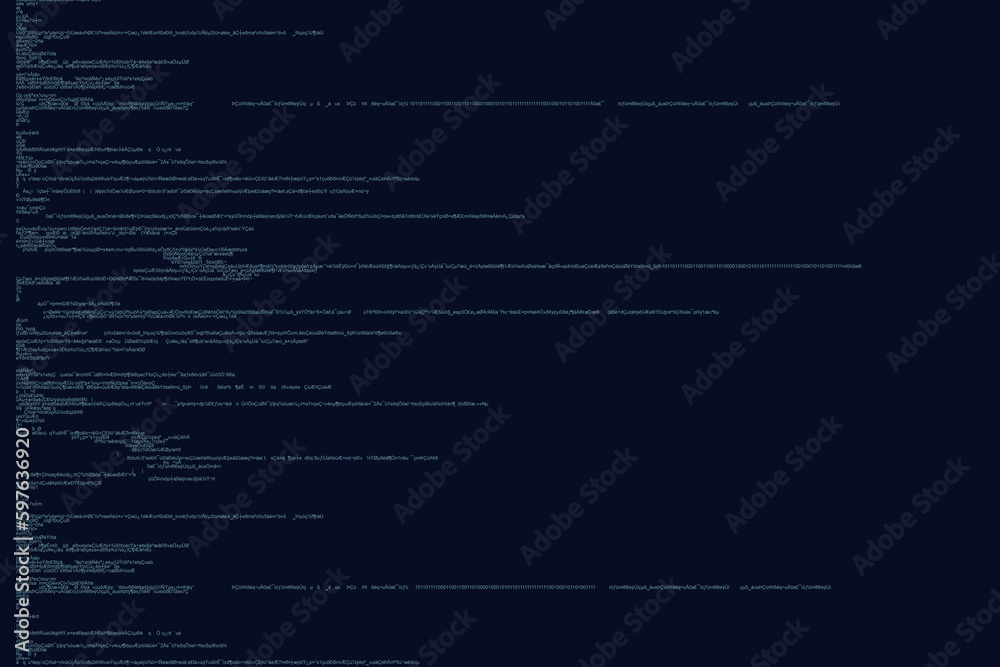 Source code written in programming language on dark blue background Source code written in programming language on dark blue background