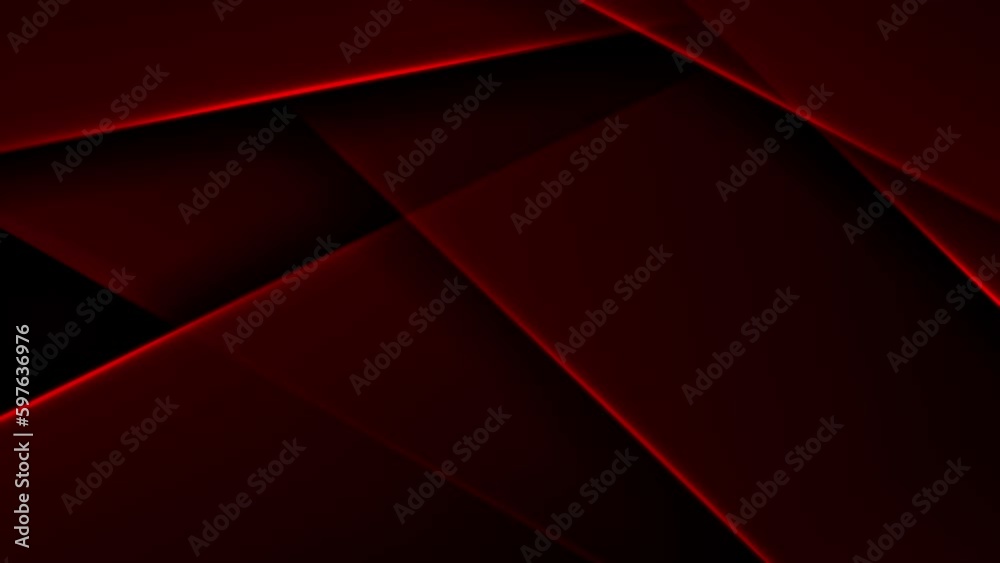 Dark red corporate abstract material background with glowing lights. Seamless looping motion design. Video animation Ultra HD 4K 3840x2160