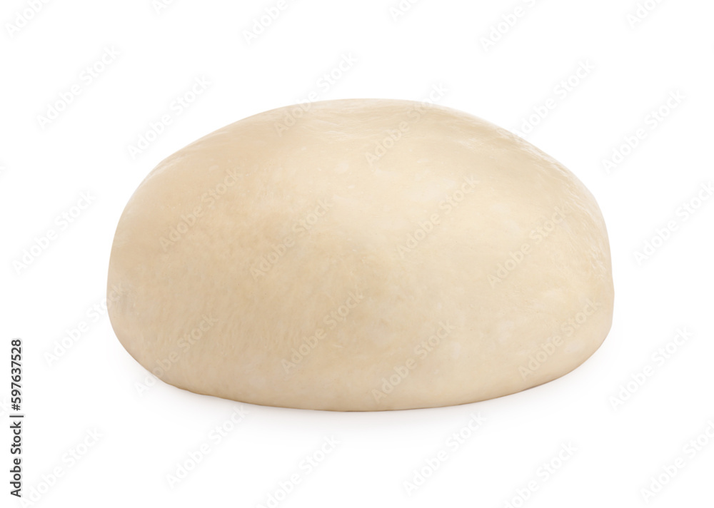 Fresh yeast dough for pastries isolated on white Fresh yeast dough for pastries isolated on white
