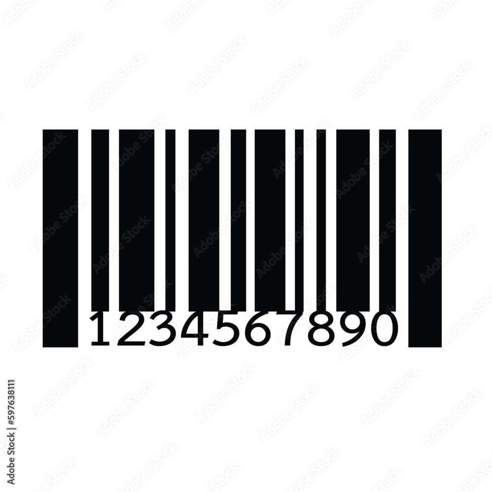 Barcode icon vector illustration
