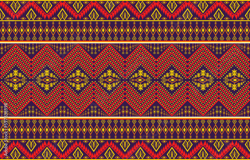 Abstract geometric tribal ethnic fabric pattern for print textiles. striped pillows, blankets, bed sheets, tablecloths