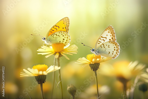 Spring into Beauty with Butterfly AI Generated